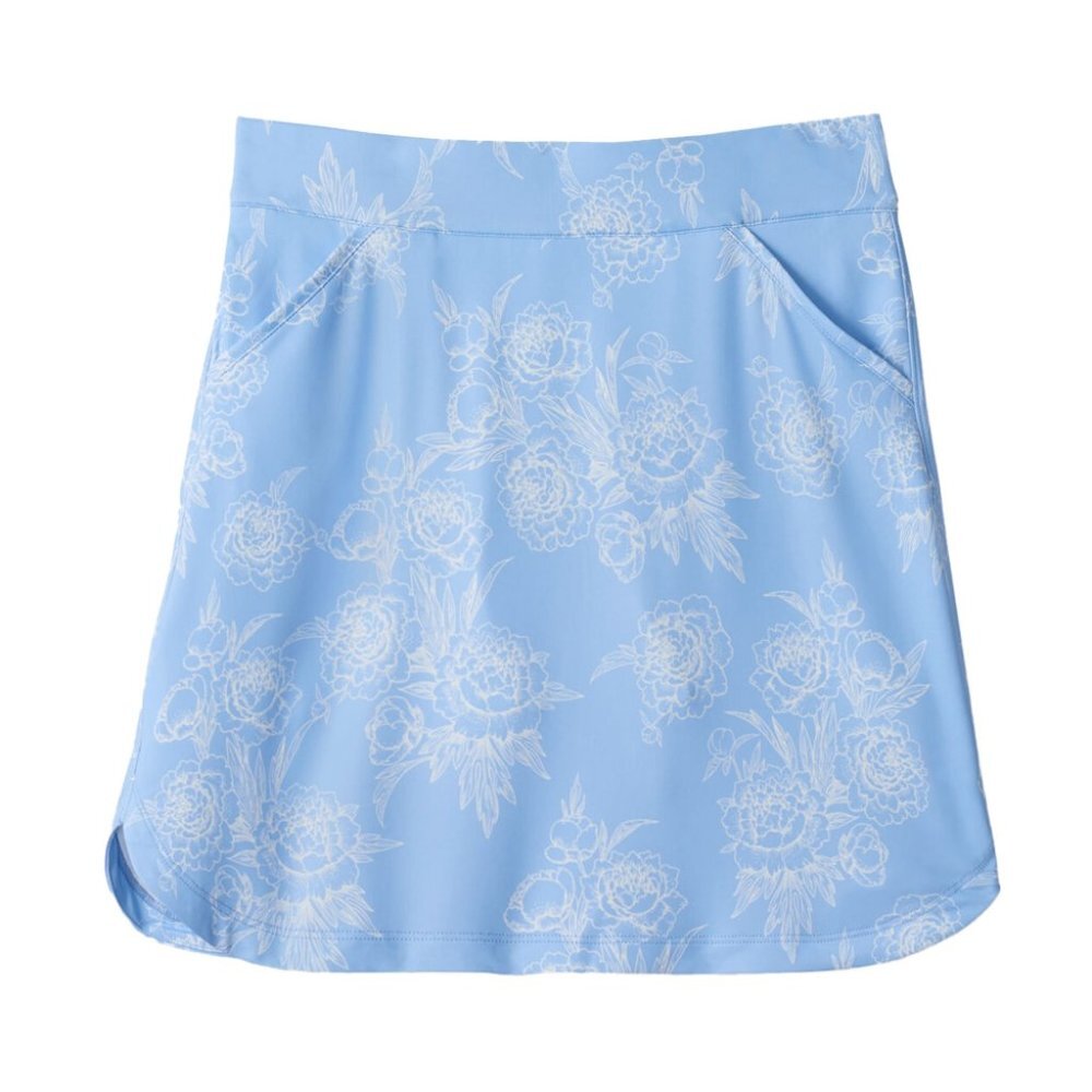 NWT Peter Millar Women's Alice Petal Hem Skort Cottage Blue Garden Floral XS